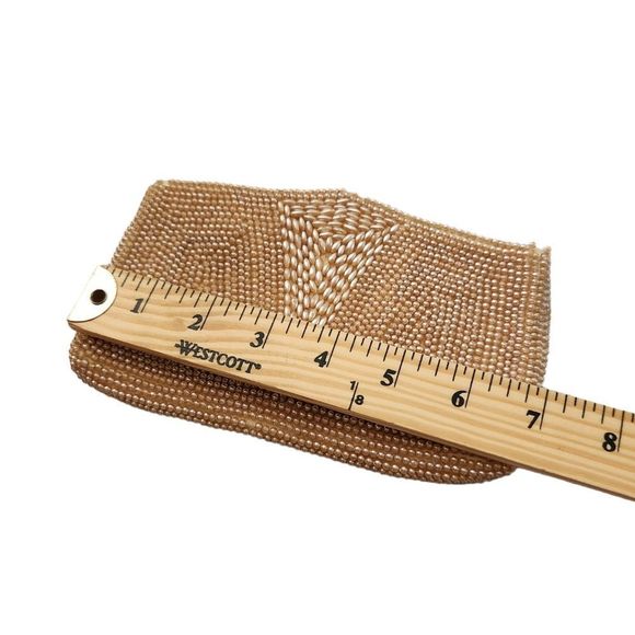 VINTAGE GOLD BEADED Clutch Bag - Picture 6 of 8